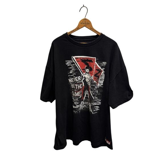 WWE Sami Zayn "Never Be the Same" Black Red Cotton Men’s 3XL T-Shirt - Picture 2 of 7